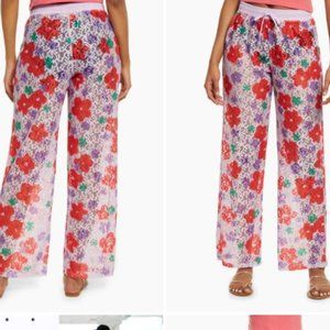 NWT BP Be Proud Gender Inclusive sheer lace drawstring pants sz XXS floral print